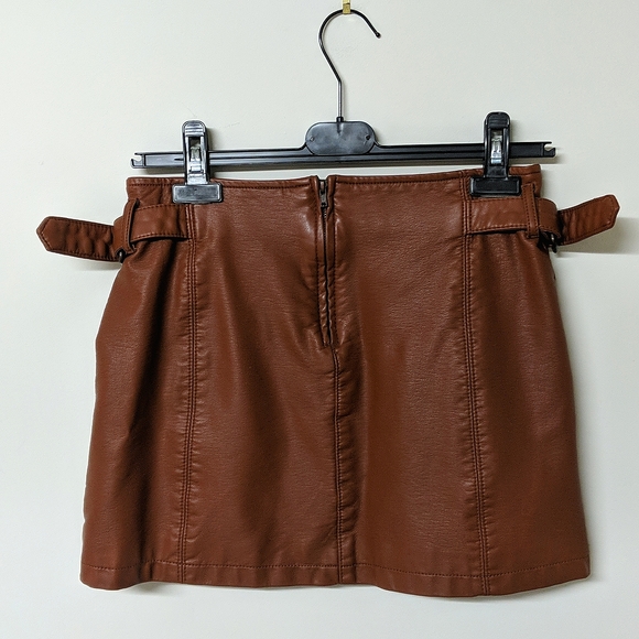 Free People Charli Vegan A-line Skirt - Picture 4 of 5